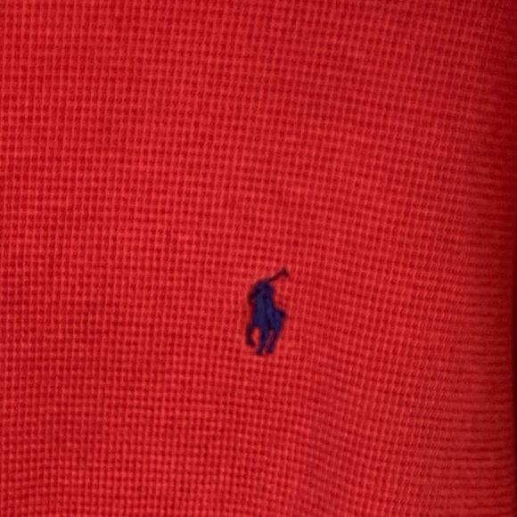 Ralph Laruen Polo Red Thermal Crewneck Shirt - Size L - Picture 3 of 5